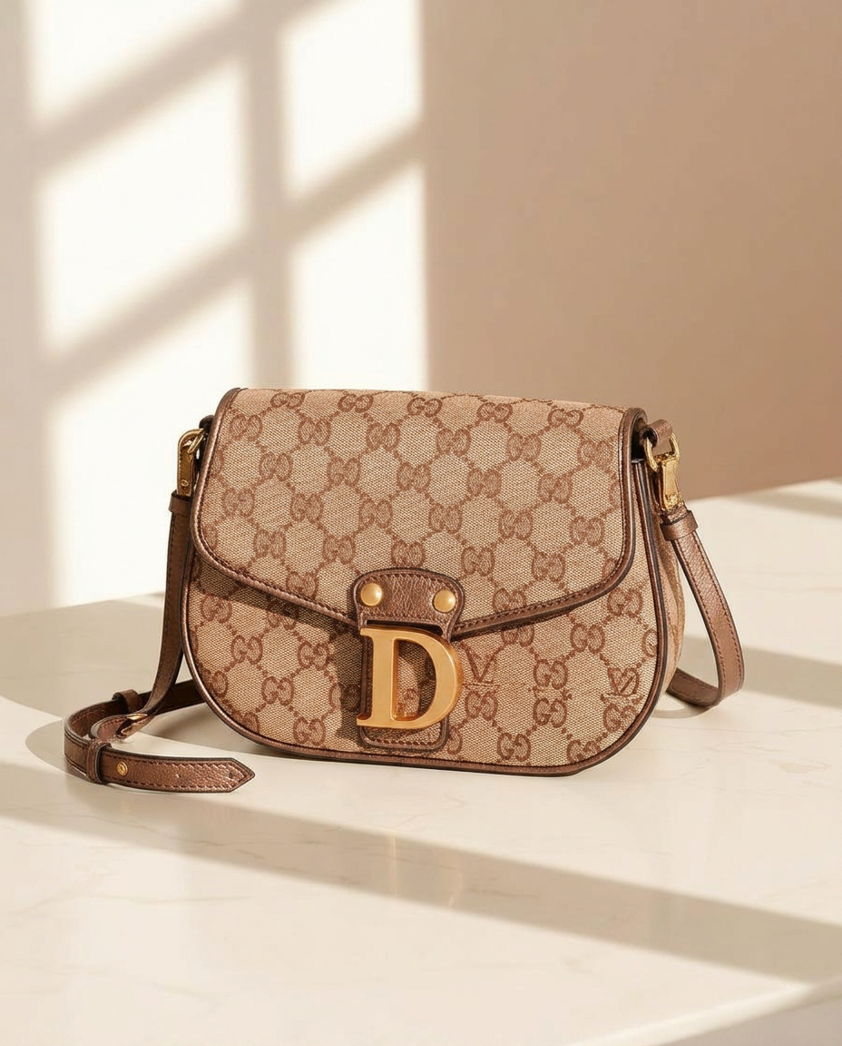 Dior Saddle Bag, Medium in Oblique Jacquard Canvas
