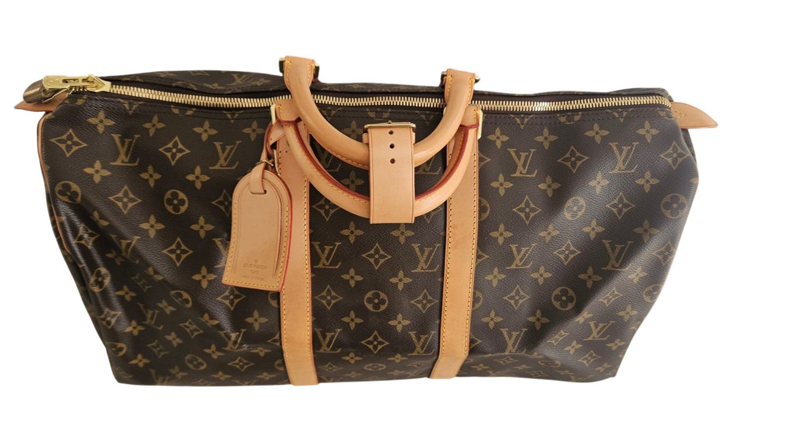 Louis Vuitton Keepall Bandoulière 50 in Monogram — sold from the Lux D'Oré archive